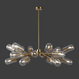 Safavieh Tessalyn Glass And Metal Chandelier Gold / Clear Metal / Glass CTL1046A