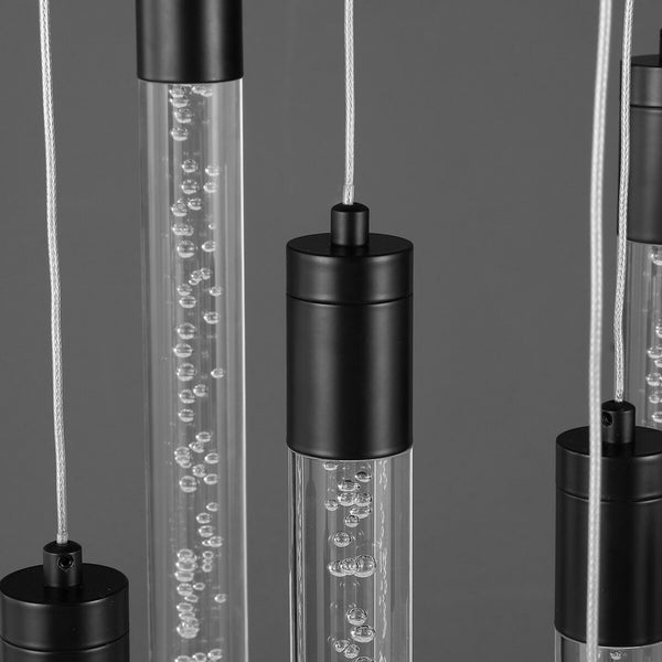 Safavieh Nicolle Acrylic 9 Light Chandelier Black Iron / Aluminum / Acrylic CTL1048A