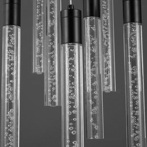 Safavieh Nicolle Acrylic 9 Light Chandelier Black Iron / Aluminum / Acrylic CTL1048A