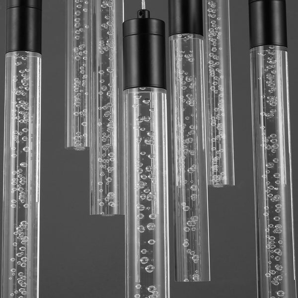 Safavieh Nicolle Acrylic 9 Light Chandelier Black Iron / Aluminum / Acrylic CTL1048A