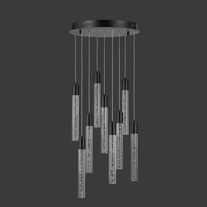Safavieh Nicolle Acrylic 9 Light Chandelier Black Iron / Aluminum / Acrylic CTL1048A