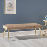 Christopher Knight Home® - Noble House - Capernaum Patterned Faux Fur Bench