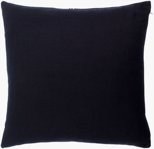 Surya Chromatique 18" Cotton Accent Pillow - Luxurious Softness With Unique Design For Stylish Comfort Black Cotton,Cotton Ctq001-2222d