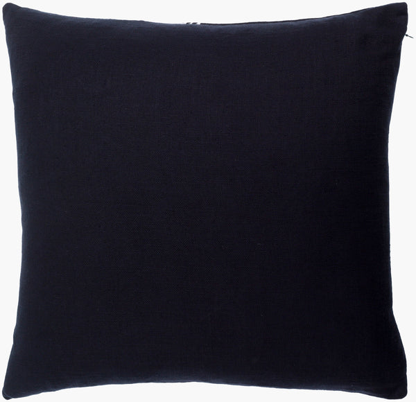 Surya Chromatique 18" Cotton Accent Pillow - Luxurious Softness With Unique Design For Stylish Comfort Black Cotton,Cotton Ctq001-2222d