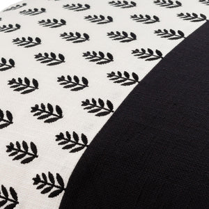 Surya Chromatique 18" Cotton Accent Pillow - Luxurious Softness With Unique Design For Stylish Comfort Black Cotton,Cotton Ctq001-2222d