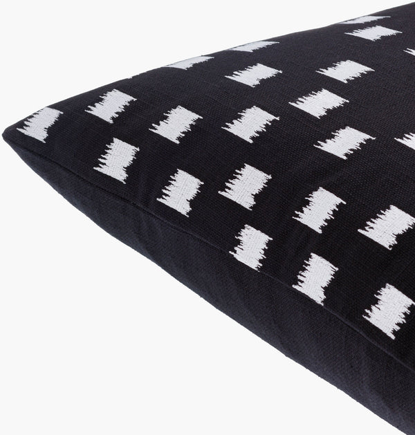 Surya Chromatique 18" Cotton Accent Pillow - Luxurious Softness With Unique Design For Stylish Comfort White Cotton,Cotton Ctq003-2020