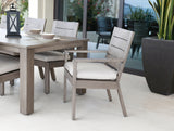 Laguna Swivel Dining Chair in Canvas Natural, No Welt SW3501-11-5404 Sunset West