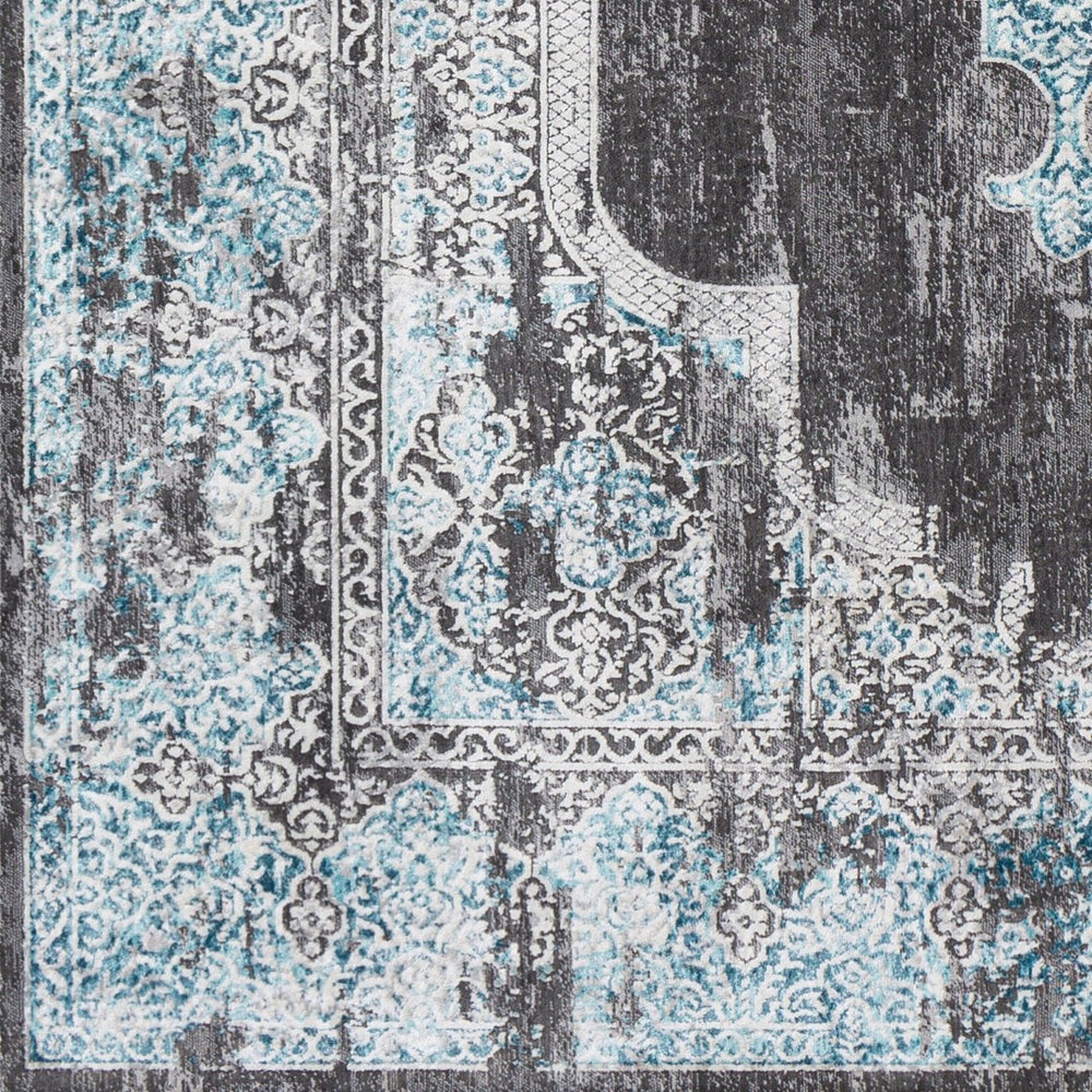 Livabliss Couture Plush Machine Woven Polyester Area Rug for Spacious Living and Dining Rooms Dark Brown, Gra 10' x 14' CTU2313-1014