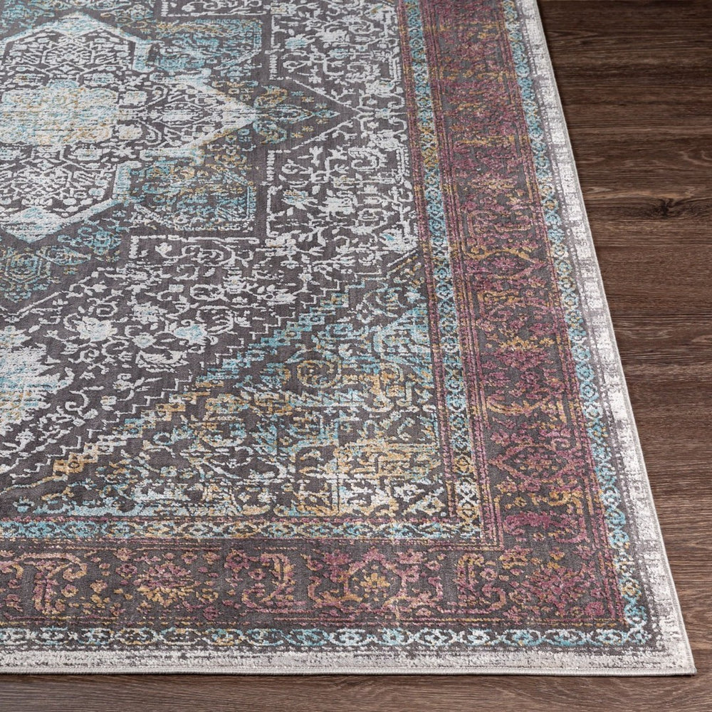 Livabliss Couture Machine Woven Polyester Area Rug with Medium Pile for Large Living Rooms Dark Brown, Cre 10' x 14' CTU2317-1014