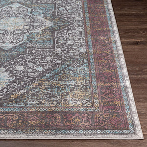 Livabliss Couture Machine Woven Polyester Area Rug with Medium Pile for Large Living Rooms Dark Brown, Cre 10' x 14' CTU2317-1014