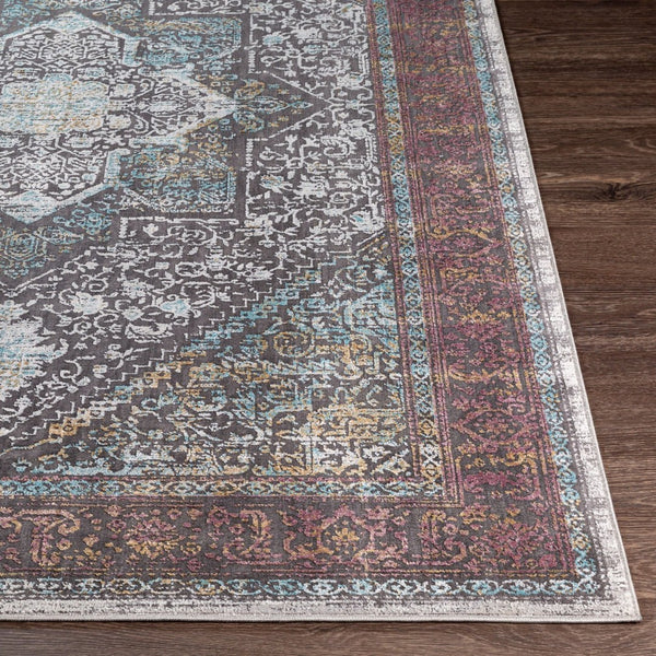 Livabliss Couture Machine Woven Polyester Area Rug with Medium Pile for Large Living Rooms Dark Brown, Cre 10' x 14' CTU2317-1014