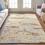 Feizy Rugs Everley Wool Hand Tufted Casual Rug Ivory/Blue/Brown 12' x 15'
