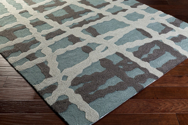Surya Courtyard Cty-4007 Modern 2'6" X 8' Handmade Rug - Durable, Easy To Clean, Medium Pile Elegance! Dusty Sage Polypropylene Cty4007-268