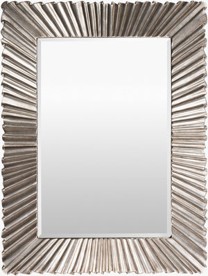 Livabliss Chaucer Rustic Farmhouse Accent Wall Mirror with Faux Reclaimed Wood Polyurethane Frame CUC001-23649