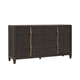 West End Loft 8-Drawer Dresser Brown with Tuxedo Finish P361100 Pulaski Furniture