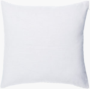 Surya Chateau De Chic 18" Accent Pillow - Luxurious Linen-cotton Blend With Elegant Embroidery Design Sage Green Linen,Cotton,Linen,Cotton Cud005-2222