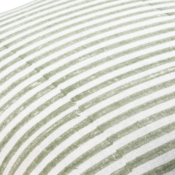 Surya Chateau De Chic 18" Accent Pillow - Luxurious Linen-cotton Blend With Elegant Embroidery Design Sage Green Linen,Cotton,Linen,Cotton Cud005-2222