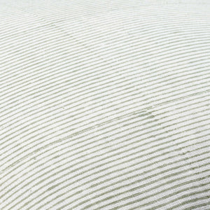 Surya Chateau De Chic 18" Accent Pillow - Luxurious Linen-cotton Blend With Elegant Embroidery Design Light Sage Linen,Cotton,Linen,Cotton Cud006-2222p