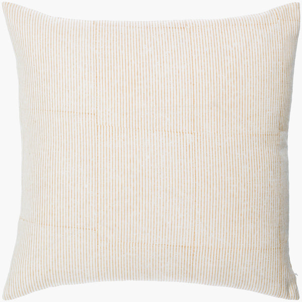 Surya Chateau De Chic 18" Accent Pillow - Luxurious Linen-cotton Blend With Elegant Embroidery Design Ivory Linen,Cotton,Linen,Cotton Cud007-2020d