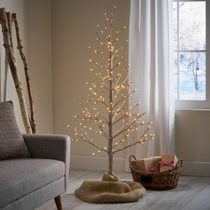 Christopher Knight Home® - Noble House - 5-foot Pre-Lit 186 Warm White LED Artificial Christmas Twig Tree