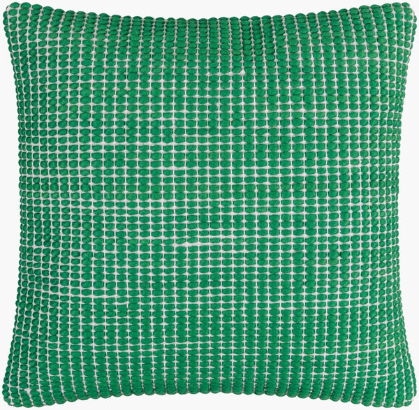 Livabliss Chunky Grid Wool Cotton Blend Throw Pillow for Modern Minimalist Living Spaces CUG002-1818P