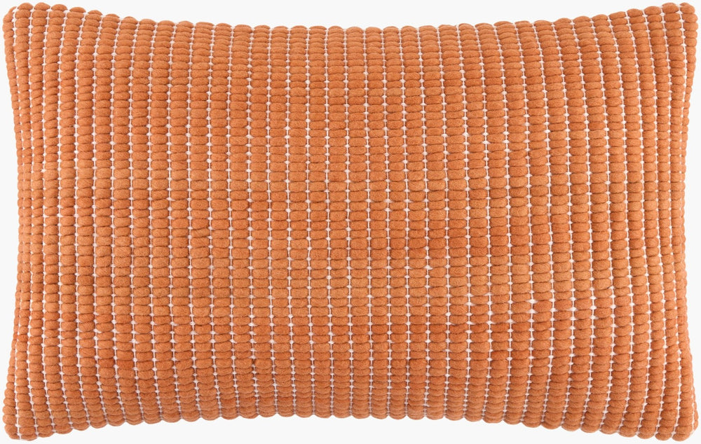 Livabliss Chunky Grid Wool Cotton Lumbar Pillow Woven Geometric Texture for Modern Living CUG005-1320D