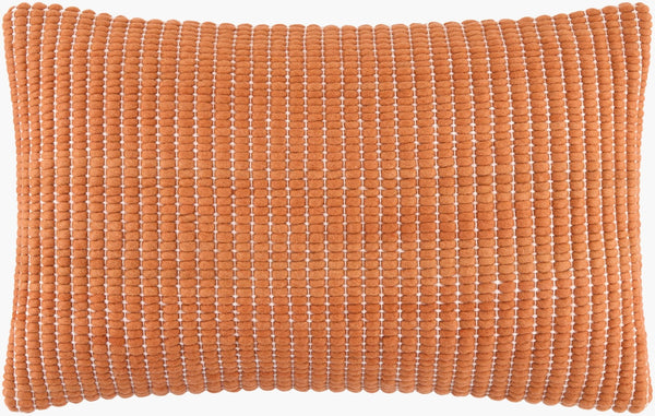 Livabliss Chunky Wool Cotton Grid Lumbar Pillow Woven Geometric Texture for Modern Living CUG005-1320
