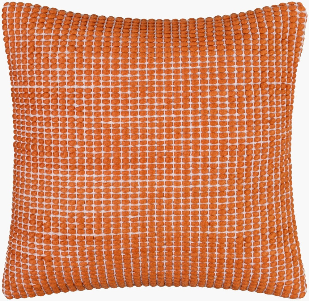 Livabliss Chunky Grid Wool Cotton Blend Woven Accent Pillow for Scandinavian or Transitional Rooms CUG005-2020D