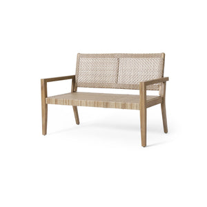 English Elm Christopher Knight Home® - Outdoor Wicker and Acacia Wood Loveseat - Weather-Resistant, Easy Assembly, Coastal Minimalist Design (96) 74229.00MLBRN