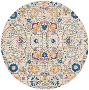 Nourison Passion PSN01 Machine Made Power-loomed Borderless Design Indoor Only Bohemian Transitional Rug Ivory,Multi, Ivory 100% Polypropylene 99446014689