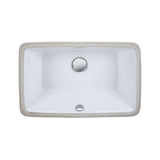 Undermount Sink 21-inch Rectangular Vitreous China