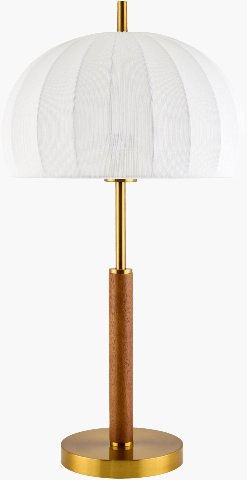 Livabliss Ceduna Hand-painted Rubberwood Table Lamp with Iron Base for Rustic Bedroom Decor CUN-002