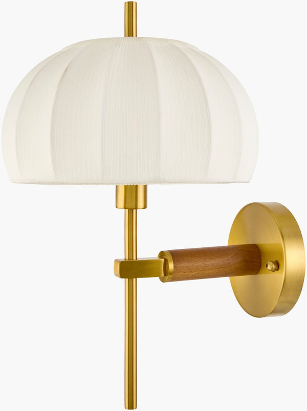 Livabliss Ceduna Iron Frame Cotton Shade Wall Sconce for Farmhouse Loft or Transitional Spaces CUN-011