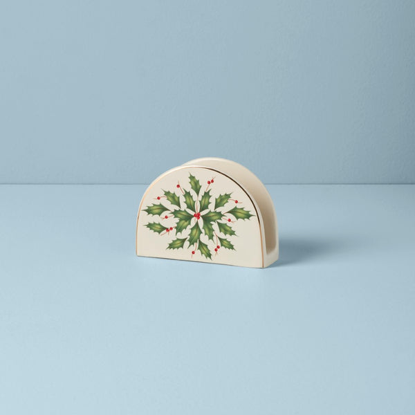Lenox Hosting The Holidays Napkin Holder Red & Green, IVORY OTHER 870004