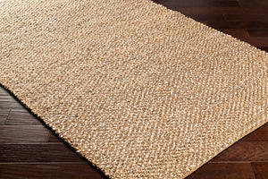 Livabliss Curacao Handwoven Natural Jute Flatweave Area Rug for Bohemian and Coastal Living Spaces Light Brown, Cr 2'6" x 8' CUR2301-268