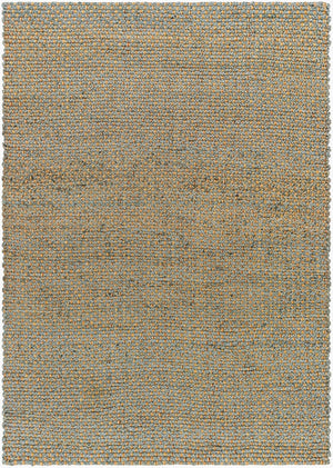 Livabliss Curacao Handwoven Natural Jute Flatweave Accent Rug for Entryway or Layered Decor Sky Blue, Sandy 2' x 3' CUR2302-23