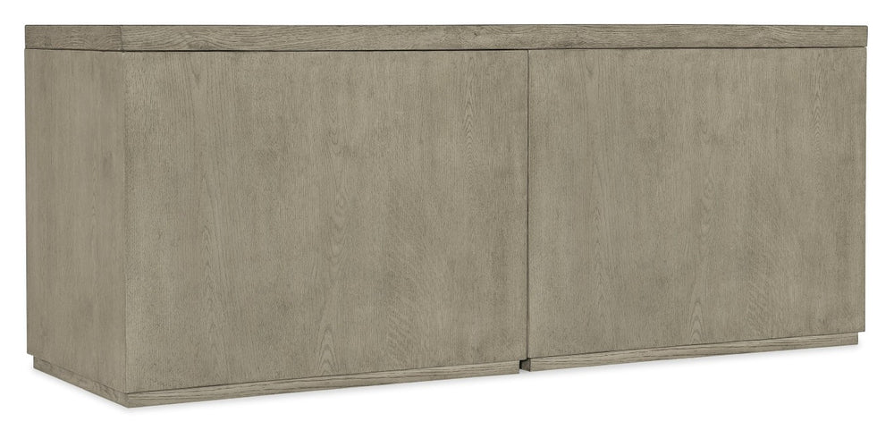Hooker Furniture Linville Sculpted 72" Mink Credenza — Versatile Storage Console With Open Desk Cabinets & Adjustable Shelves 24.00 L x 72.00W x 30.00H 6150-10911-85