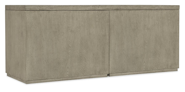 Hooker Furniture Linville Sculpted 72" Mink Credenza — Versatile Storage Console With Open Desk Cabinets & Adjustable Shelves 24.00 L x 72.00W x 30.00H 6150-10911-85