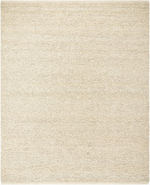 Livabliss Curly Handwoven New Zealand Wool Area Rug for Living Room Bohemian Artisan Floor Ivory, Cream 6' x 9' CUY2301-69