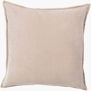 Surya Cotton Velvet Accent Pillow - 18" Plush Decorative Cushion For Modern Home Elegance & Comfort Brown Cotton,Cotton Cv005-1818d