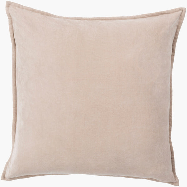 Surya Cotton Velvet Accent Pillow - 18" Plush Decorative Cushion For Modern Home Elegance & Comfort Brown Cotton,Cotton Cv005-2020p