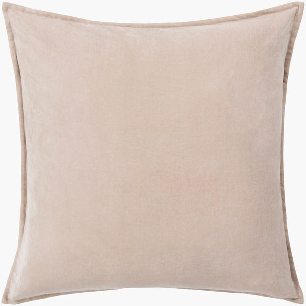 Surya Cotton Velvet Accent Pillow - 18" Plush Decorative Cushion For Modern Home Elegance & Comfort Brown Cotton,Cotton Cv005-2222p