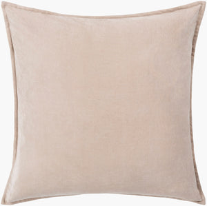 Surya Cotton Velvet Accent Pillow - 18" Plush Decorative Cushion For Modern Home Elegance & Comfort Brown Cotton,Cotton Cv005-2222