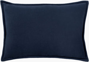 Surya Cotton Velvet Lumbar Pillow 13"L X 19"W – Plush, Minimalist Elegance For Stylish Home Décor Gray Cotton,Cotton Cv009-1319d