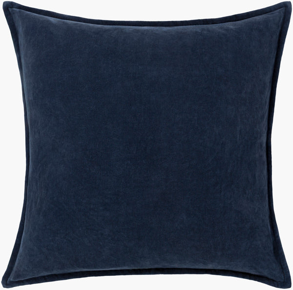 Surya Cotton Velvet Accent Pillow - 18" Plush Decorative Cushion For Modern Home Elegance & Comfort Gray Cotton,Cotton Cv009-2020d