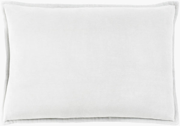 Surya Cotton Velvet Lumbar Pillow 13"L X 19"W – Plush, Minimalist Elegance For Stylish Home Décor Gray Cotton,Cotton Cv013-1320
