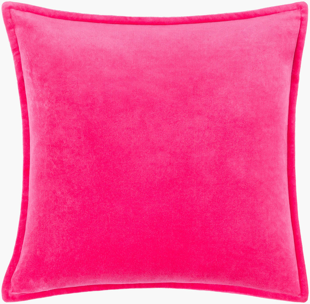 Surya Cotton Velvet Accent Pillow - 18" Plush Decorative Cushion For Modern Home Elegance & Comfort Rose Cotton,Cotton Cv031-2020p