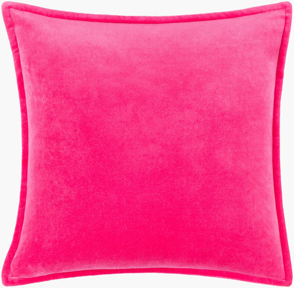Surya Cotton Velvet Accent Pillow - 18" Plush Decorative Cushion For Modern Home Elegance & Comfort Rose Cotton,Cotton Cv031-1818d