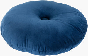 Surya Cotton Velvet Accent Pillow - 18" Plush Decorative Cushion For Modern Home Elegance & Comfort Navy Cotton,Cotton,Polyester,Polyfill Cv041-1818