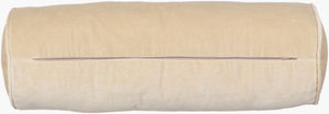 Surya Cotton Velvet Bolster Pillow - 7"L X 21"W Minimalist Design For Comfort & Style In Any Space Oatmeal Cotton,Cotton Cv051-721